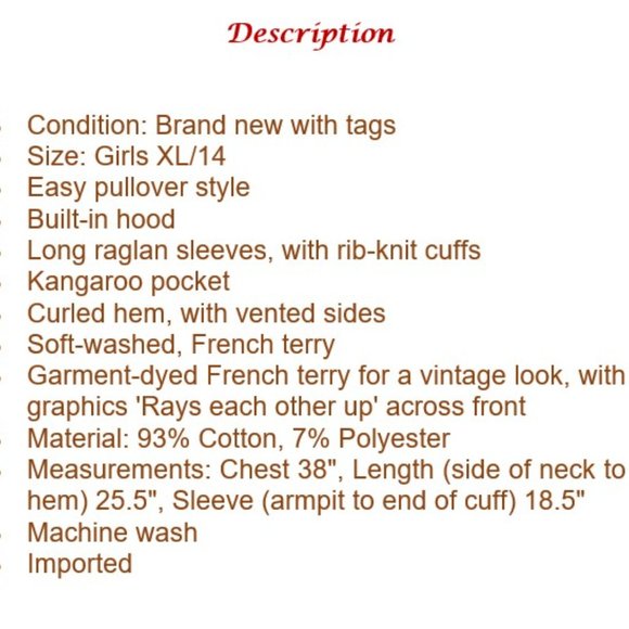 ⛔️SOLD⛔️ON Specially Dyed French Terry Hoodie - XL - Picture 13 of 13